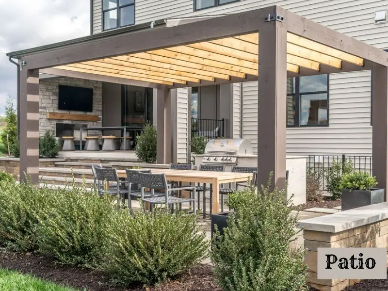 What is a patio? and what differences does it have from Porch?