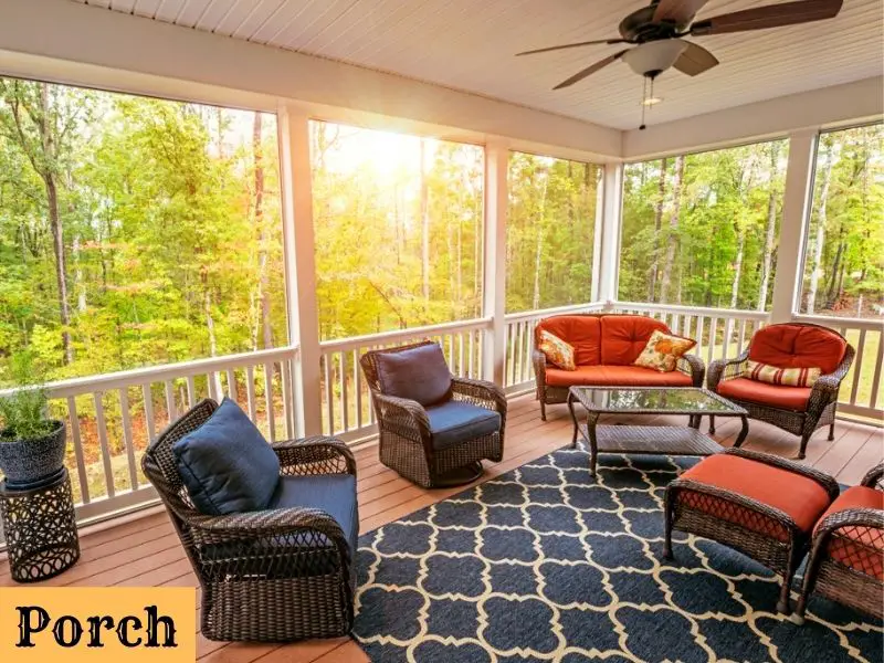 What is a porch? what the differences from patio?